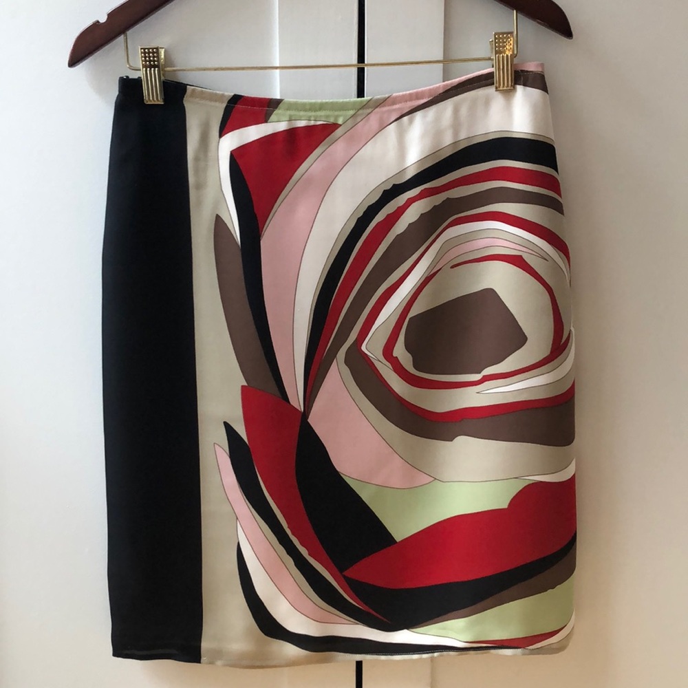 Women’s Multicolor Abstract Print Pencil Skirt